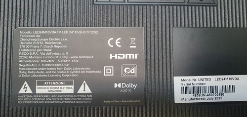 United led24m10vda schermo - tv, led24m10vda,schermo